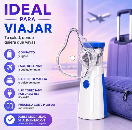 NEBULIZADOR PORTÁTIL PREMIUM-ENVÍO GRATIS-50%OFF!