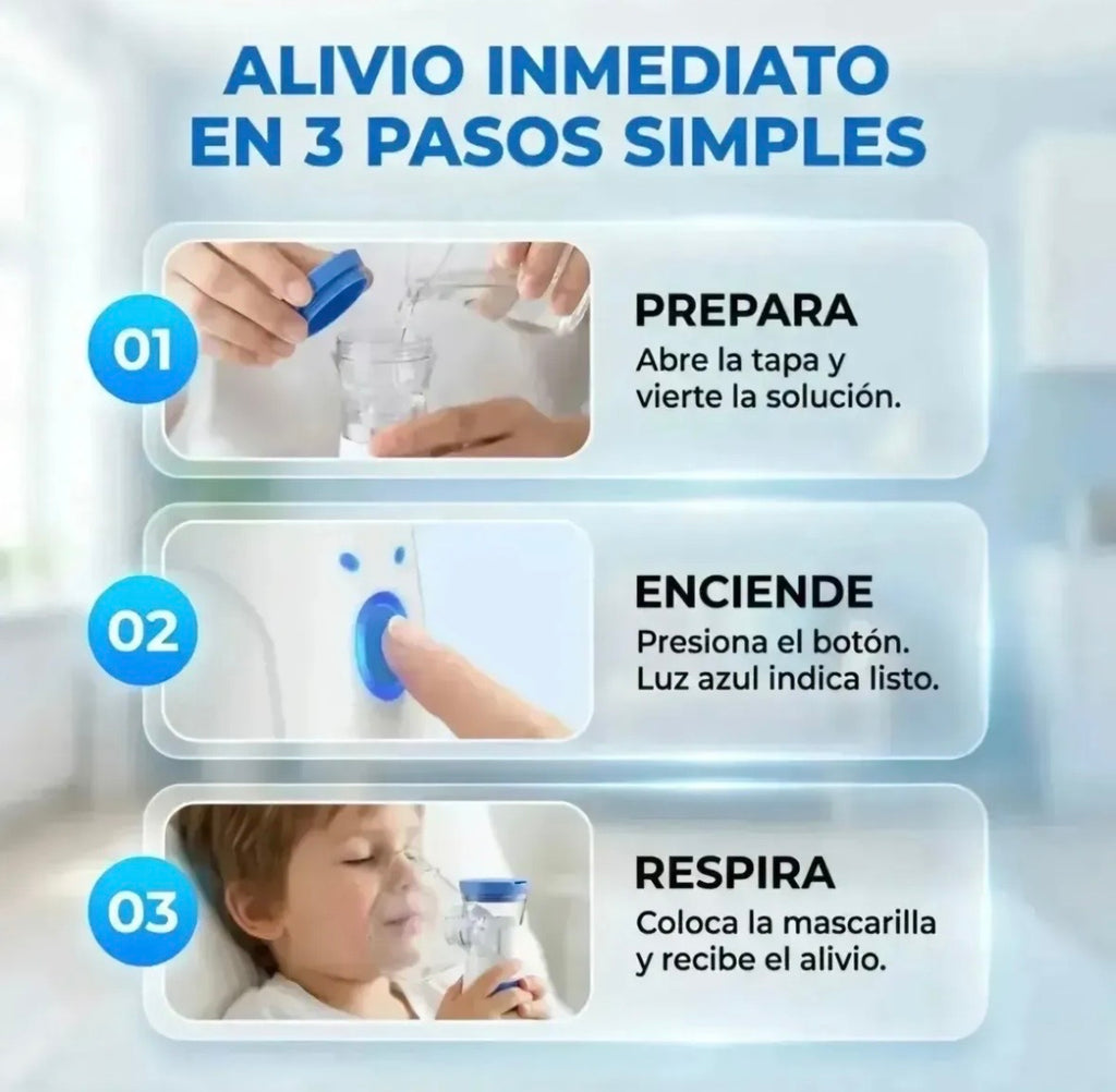 NEBULIZADOR PORTÁTIL PREMIUM-ENVÍO GRATIS-50%OFF!